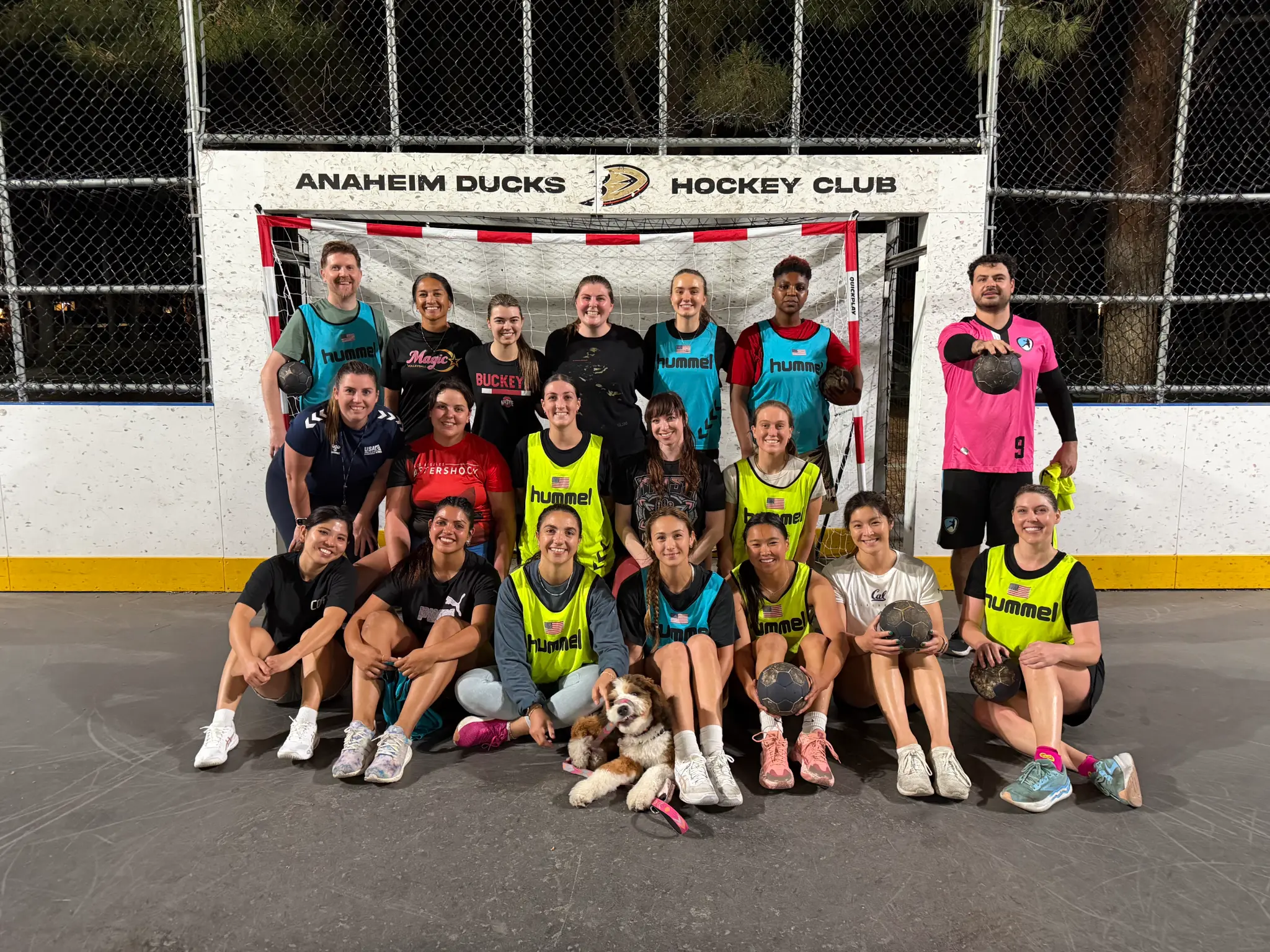 SoCal Handball Club team photo at Heritage Park